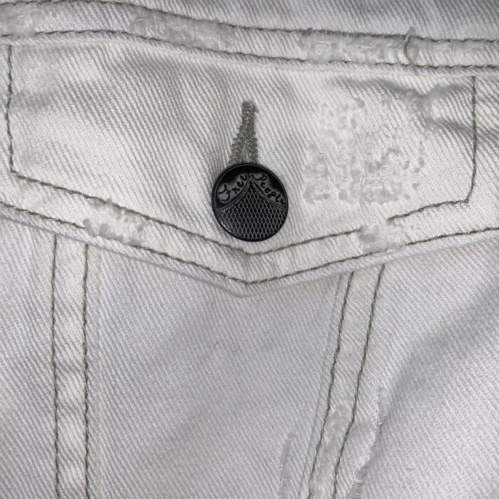 Free People Rugged Ripped Denim Jacket - Picture 8 of 12